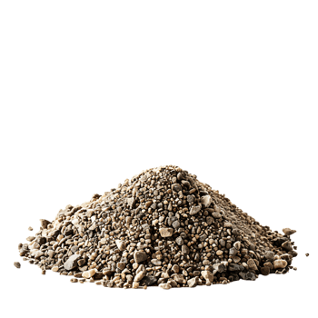 A heap of dry beach sand isolated against a transparent background png