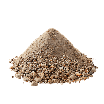 A heap of dry beach sand isolated against a transparent background png