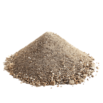 A heap of dry beach sand isolated against a transparent background png