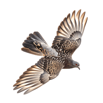 A majestic dove soars gracefully captured in stunning high detail png