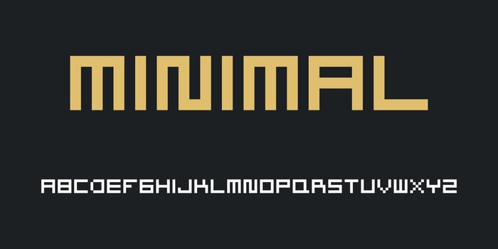 Modern minimal capital alphabet letter logo design. Premium vector