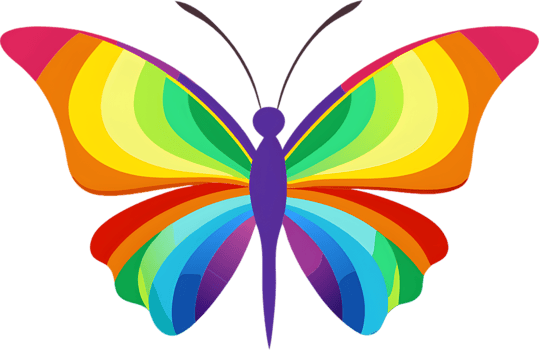 Vibrant damask butterfly stencil clipart adds elegant flair. AI-generated. png
