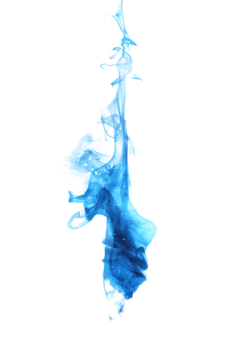 An image presenting a blue flare cut out isolated in high resolution png