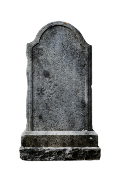 An image showing a blank tombstone isolated offered in high resolution png