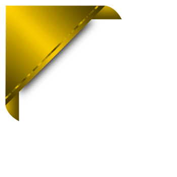 gold blank tags and ribbons isolated. banners, badges and labels on transparent background png