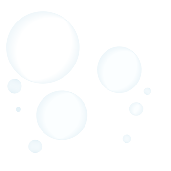 white bubbles on transparent background png