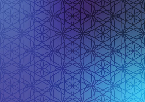 Blue line gradient soft geometric pattern background vector