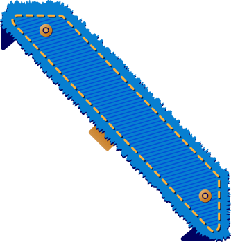 Blue Jean Denim Patch, Ribbon Label png
