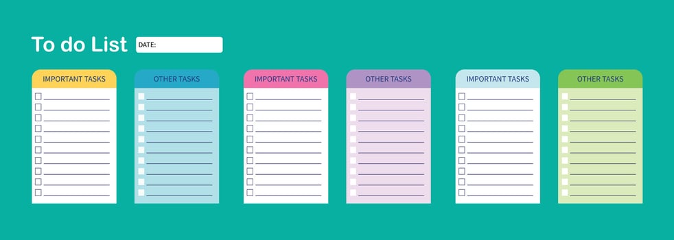 To do list collection. vector