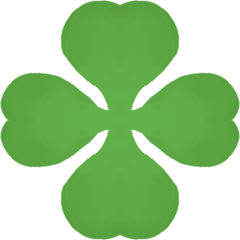 Clover leaf, lucky leaf, four leaf clover png