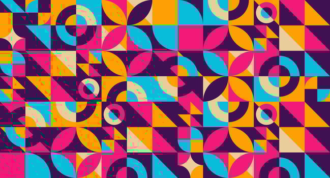 Modern And Colorful abstract Geometric Shape Pattern Background. vector