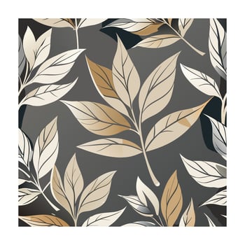 Elegant vintage leaves seamless patterns vector