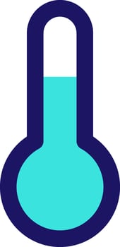 thermometer icon line application software set vector