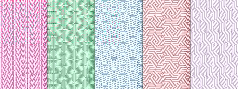 Colorful seamless geometric pattern illustration for your background design vector