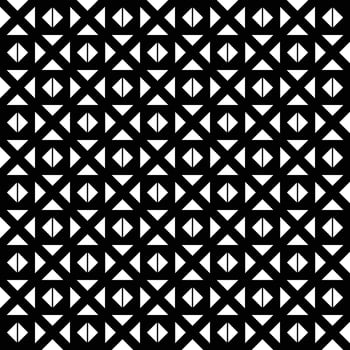 Retro black and white geometric pattern background, abstract circle, triangle and square lines art. Trendy bauhaus pattern backgrounds op-art set vector