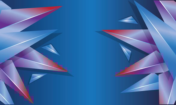 Blue Crystals Background Banner Wallpaper vector