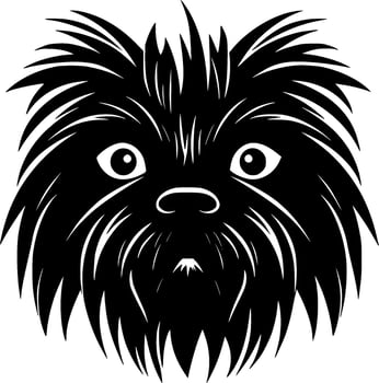 Affenpinscher, Minimalist and Simple Silhouette - illustration vector