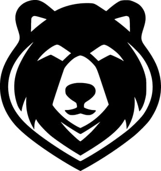 Bear, Minimalist and Simple Silhouette - illustration vector