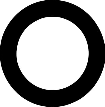 Circle, Black and White illustration vector