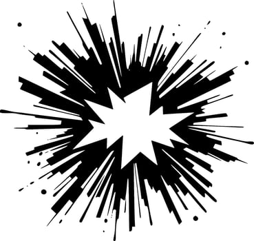 Explosion - Minimalist and Flat Logo - illustration vector
