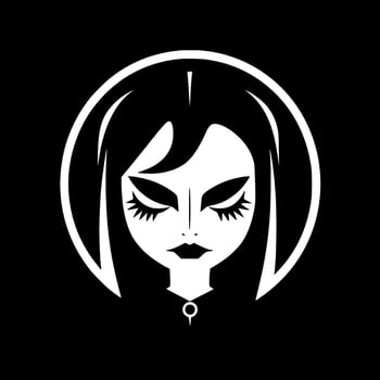 Gothic, Black and White illustration vector