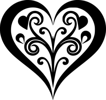 Heart - High Quality Logo - illustration ideal for T-shirt graphic vector