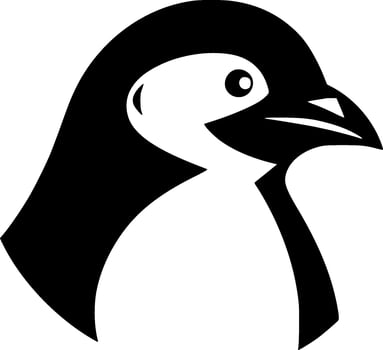 Penguin - Minimalist and Flat Logo - illustration vector