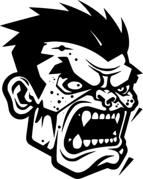 Zombie - High Quality Logo - illustration ideal for T-shirt graphic vector