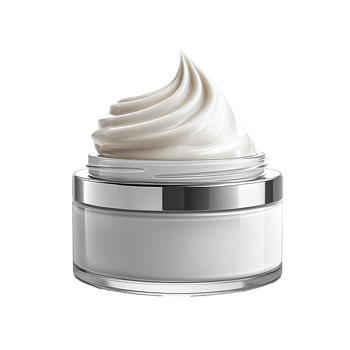 Jar of facial cream . facial skincare cream full of antioxidants and barrier boosting ingredients such as retinol, hyaluronic acid, vitamin c and glycerin. cream for face png