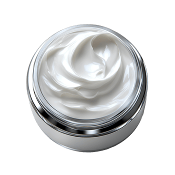Jar of facial cream . facial skincare cream full of antioxidants and barrier boosting ingredients such as retinol, hyaluronic acid, vitamin c and glycerin. cream for face png