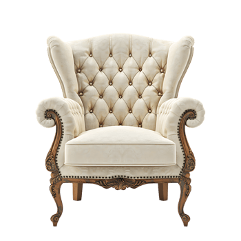 Modern sofa over transparent background png