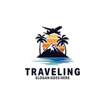 traveling logo design illustration vector