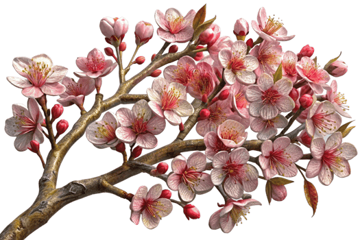 Cherry Blossoms Branch 3d Item png