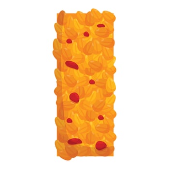Delicious and nutritious snack for a quick energy boost vector