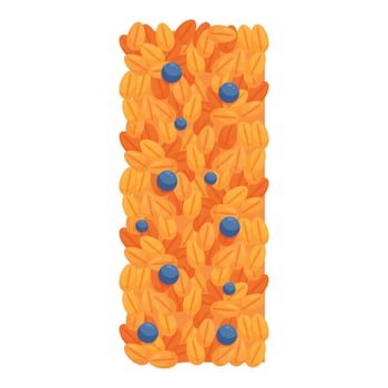 Letter i is for tasty and healthy breakfast vector
