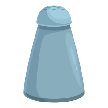 Classic metal salt shaker, ready to season your meals vector