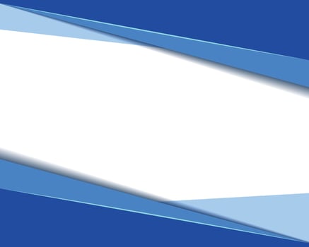 Blank background with abstract blue geometric frame vector