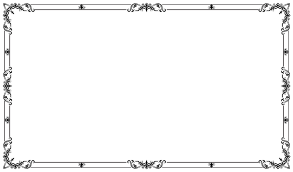 Elegant Flourishes Frame classic and ornate border, perfect for adding a touch of sophistication to any design. png