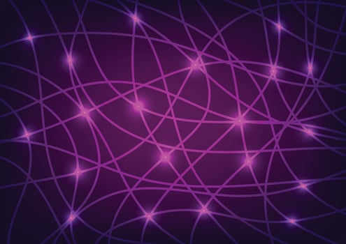 Art abstract random line neon dark background vector