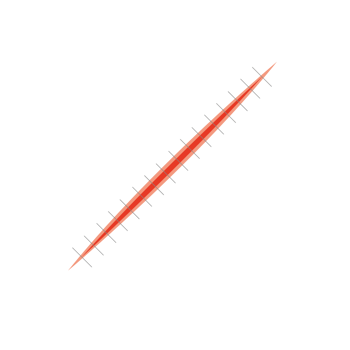 Cut suture scar icon. First aid injury stitch skin concept wound png
