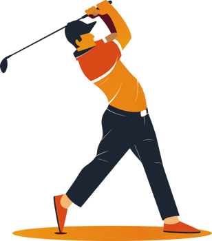 illustration golf swing png