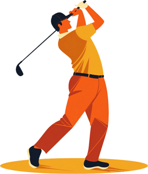 illustration of golf swing png
