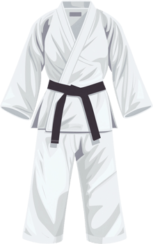 illustration of karate uniform png