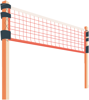 illustration of volleyball net png
