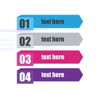 Set of infographic template vector
