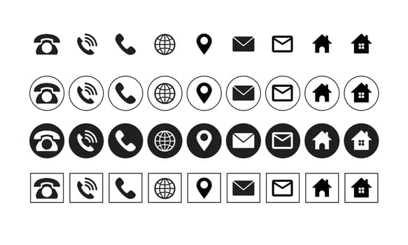 icons design set of collection vector