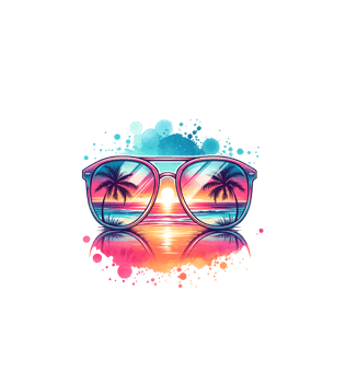 Summer beach sunglasses png