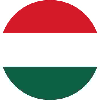 Hungary flag illustrator country flags round vector