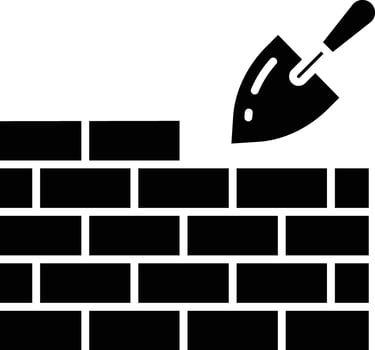 Brick solid glyph illustration vector