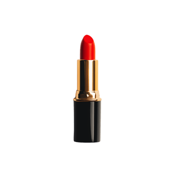 Red lipstick isolated against transparent background png